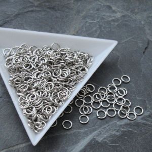 Kroužky spojovací - průměr 5mm - platinové | 10 ks, 100 ks, 1000 ks