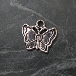 Přívěsek motýlek 17x13mm - starostříbrný