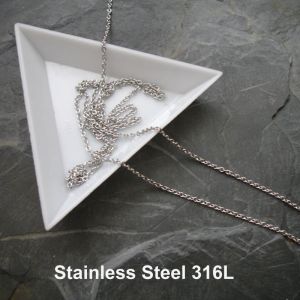 Řetízek 1,8x1,5mm chirurgická ocel 316L (Stainless Steel) - 1 m