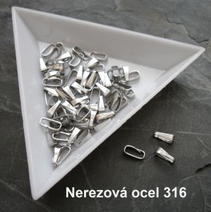 Šlupnička 6x2,5mm nerezová ocel 316 (Stainless Steel) - 5 ks