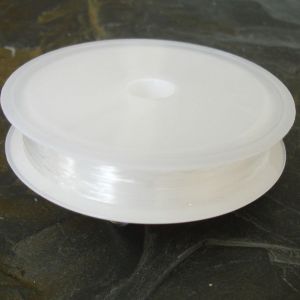 Pruženka silikonová cca 0,5 mm - čirá - role