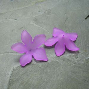 Akrylové kvítky 29mm - fialové - 3 ks