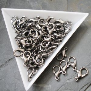 Zapínání karabinka 12mm - gunmetal  | 1 ks, 10 ks, 100 ks