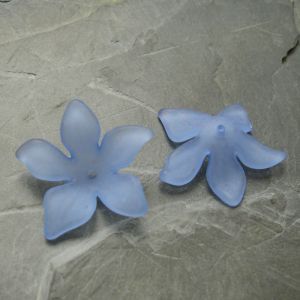 Akrylové kvítky 29mm - modrý - 3 ks