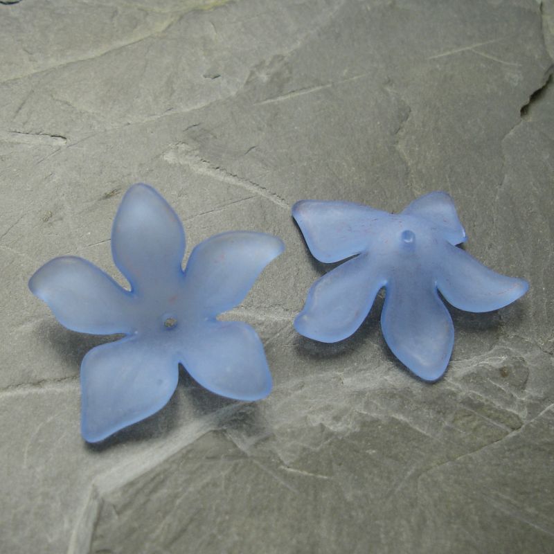 Akrylové kvítky 29mm - modrý - 3 ks