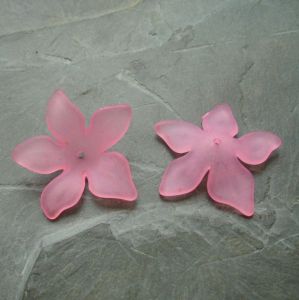 Akrylové kvítky 29mm - sv. růžové  | 1 ks, 10 ks, 100 ks