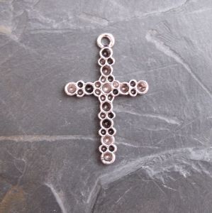 Přívěsek křížek 25x39mm - starostříbrný