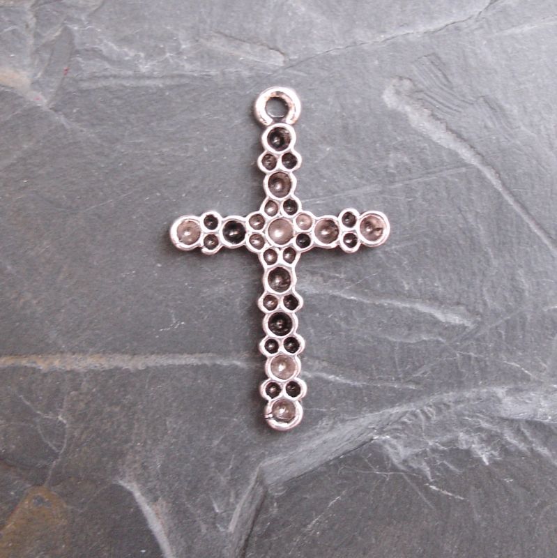Přívěsek křížek 25x39mm - starostříbrný