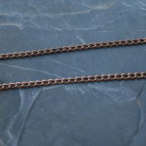 Řetízek twist cca 6x4mm - staroměděný - 1 m