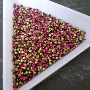 Šatony cca 2,0 - 2,1 mm - růžové Fuchsie - 50 ks