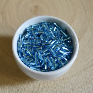 Rokajl tyčinky cca 6 mm, kroucené - modré - 50 g