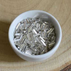 Rokajl tyčinky cca 6 mm - stříbrné | 10 g, 50 g