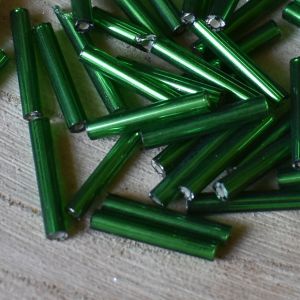 Rokajl tyčinky cca 15 mm - zelené - 50 ks