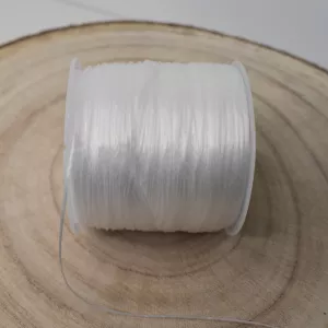 Gumička cca 0,5 mm - bílá - role