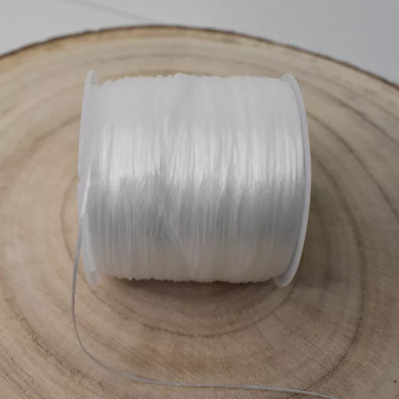 Gumička cca 0,5 mm - bílá - role